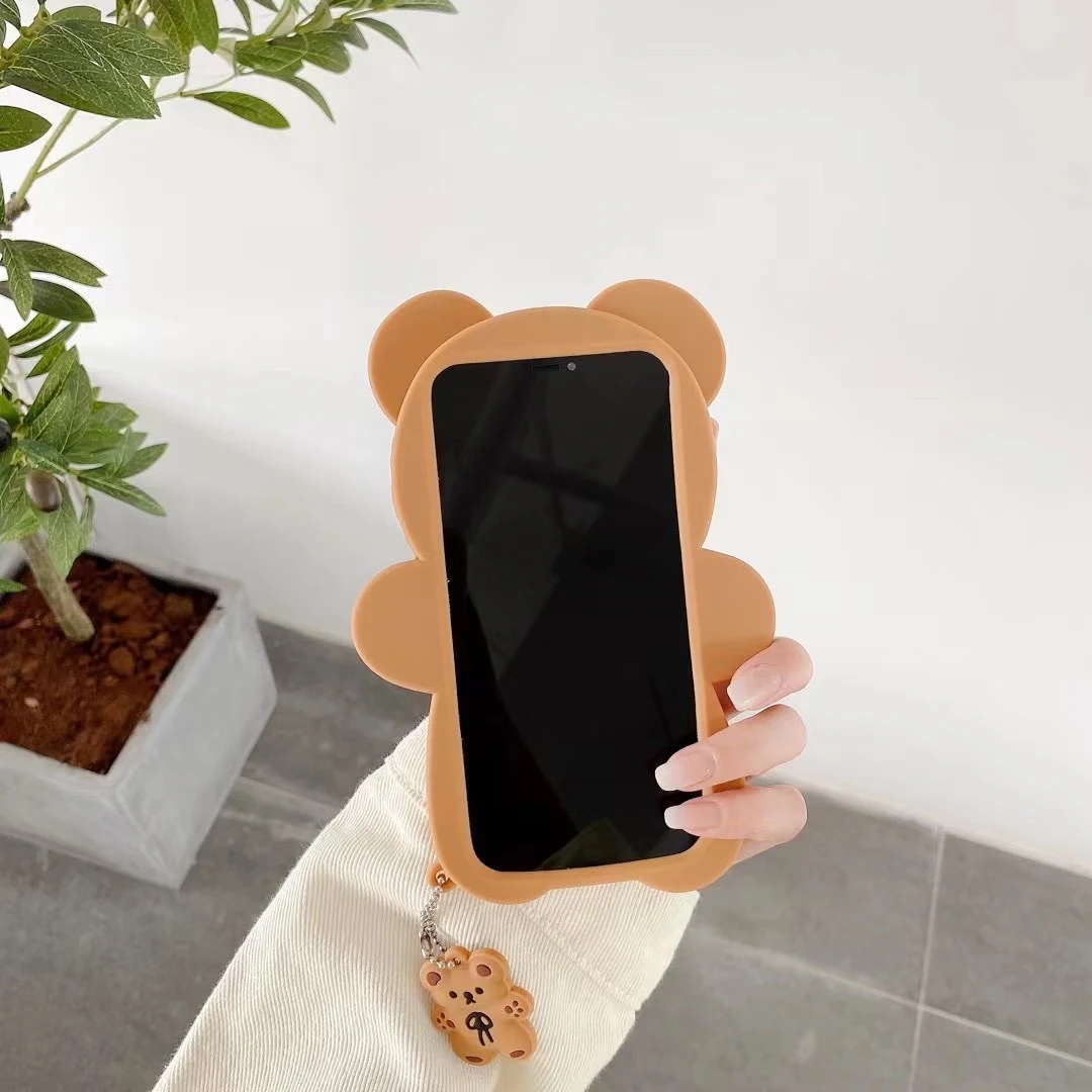 Title 4, Teddy Bear Mobile Phone Case Cartoon Anti-drop ...