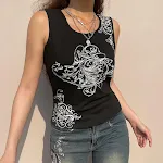 Fashion Hot Silver Print Threaded Sports Tank Vest Slim Top. Provides comfort and style for workouts and physical activi — photo 4