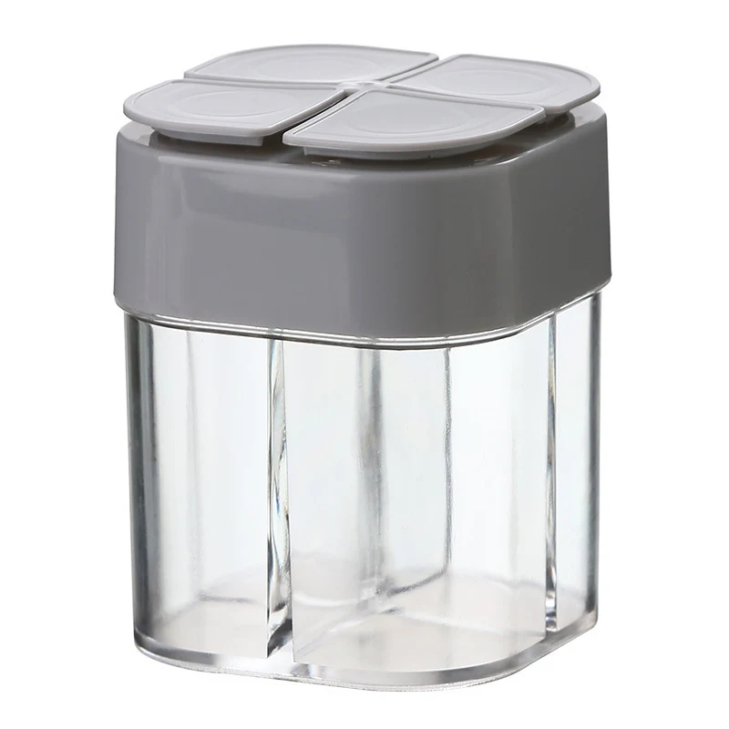 Kitchen Four-In-One Seasoning Box, Household Plastic Clamshell Seasoning Jars, convenient spice organization and easy ac — photo 1