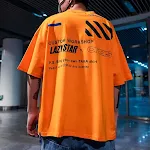 Loose Five-point Sleeve Hip-hop Couple Short-sleeved T-shirt for comfortable, stylish, and casual urban wear. Perfect fo — photo 4