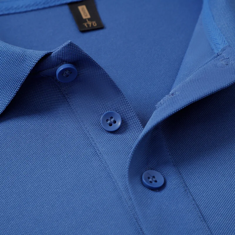 Camiseta Polo Masculina Manga Curta Verão Gola Lapela Leve Confortável Respirável Perfeita para Climas Quentes Roupa Casual e Estilosa — foto 15
