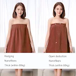 Beauty salon bath skirt, cotton tube top, and bathrobe. Provides comfort, softness, and elegance during beauty treatment — photo 9