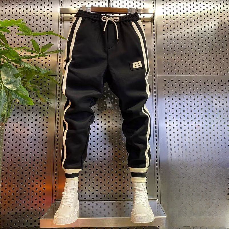 Men's Fall Winter Fleece-Lined Track Pants. Warm and comfortable for cold weather. Perfect for workouts, lounging, or ev — photo 8