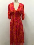 Foreign Trade V-neck Short Sleeve Chiffon Mid-length Dress, perfect for summer, offers both comfort and elegance, suitab — photo 6