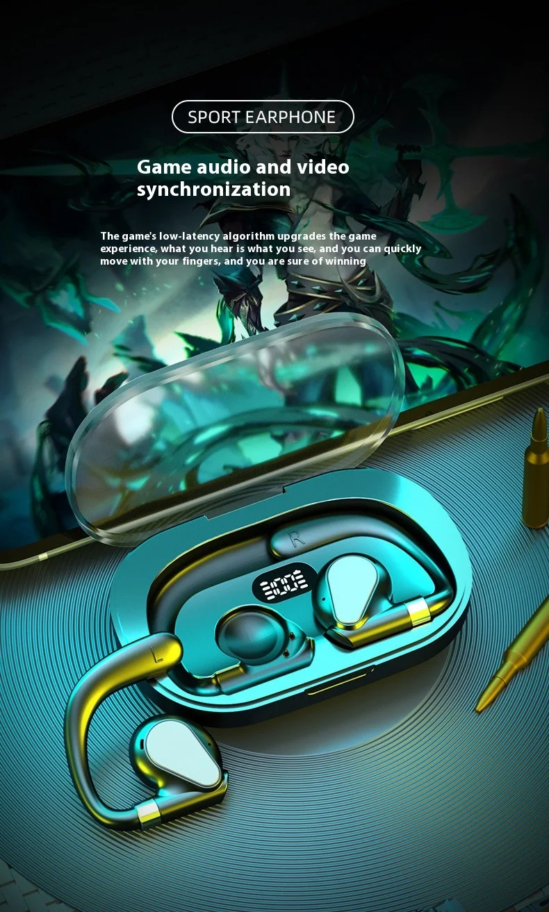 Digital Transparent Bass Bluetooth Headset Experience crystal-clear audio and wireless freedom. Perfect for music, calls — photo 19