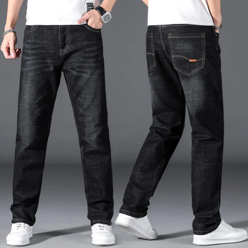 Title 3, Summer thin jeans for men, loose straight fit, ...