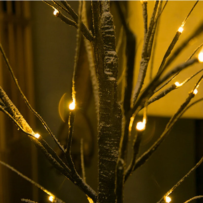 High Simulation LED Snow Tree Light Festive Home Decoration for Christmas Realistic Warm Lighting Creates Cozy Atmospher — photo 5
