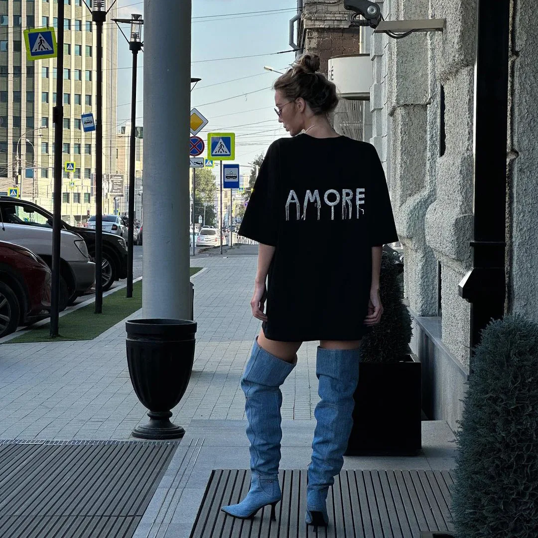 American High Street Casual Loose-fitting T-shirt for Women, offering comfort and a relaxed style, perfect for everyday — photo 4