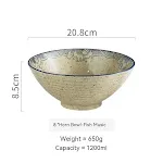 8inch Bowl Happy Fish