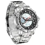 Reloj deportivo electrónico multifuncional para hombre, con banda de acero y gran esfera, resistente al agua. Ideal para deportes y actividades. — foto 3