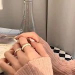 Anel Criativo Personalizado Minoria Pérola Bambu com Junta. Joia Exclusiva e Única, Design Criativo para Presentear com Significado. — foto 4