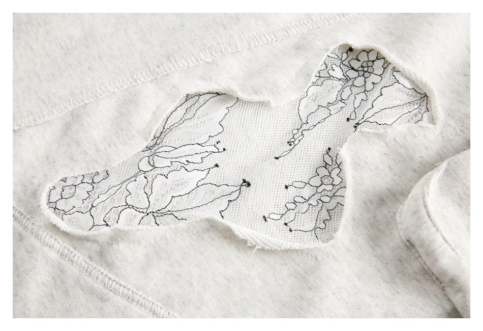 Title 19, Fashion Holes Stitching Skirt Women – A stylish...
