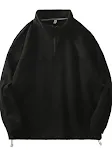 American Polar Fleece Casual Sweatshirt, Loose Fit, Bottoming Shirt, Long Sleeve, Half Zipper Jacket, comfortable and ve — photo 4