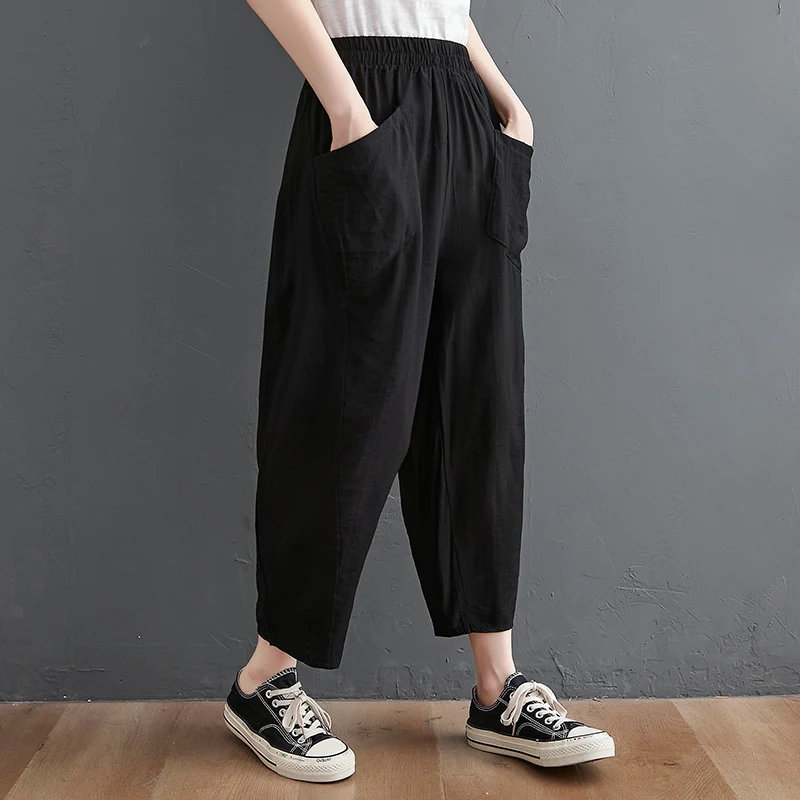 Title 2, Womens Summer Thin Literary Loose Large Size C...