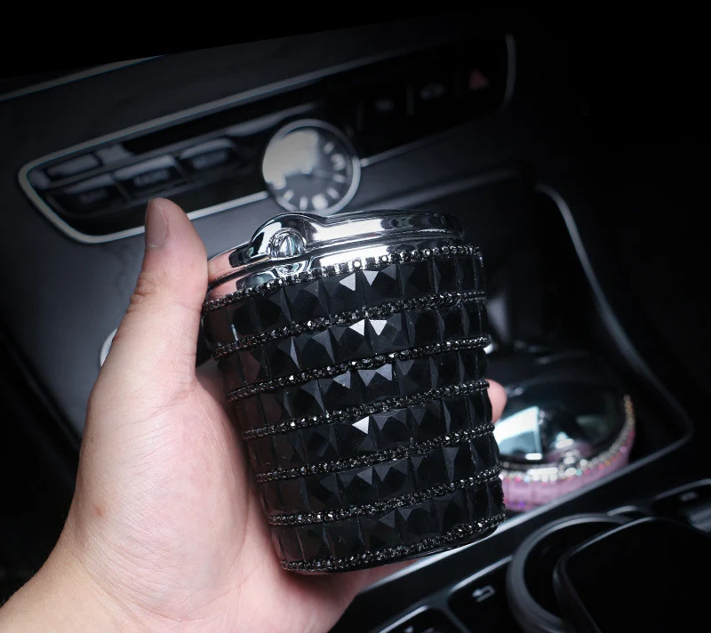 Title 1, LED Diamond-Studded Car Ashtrays, Premium Quali...