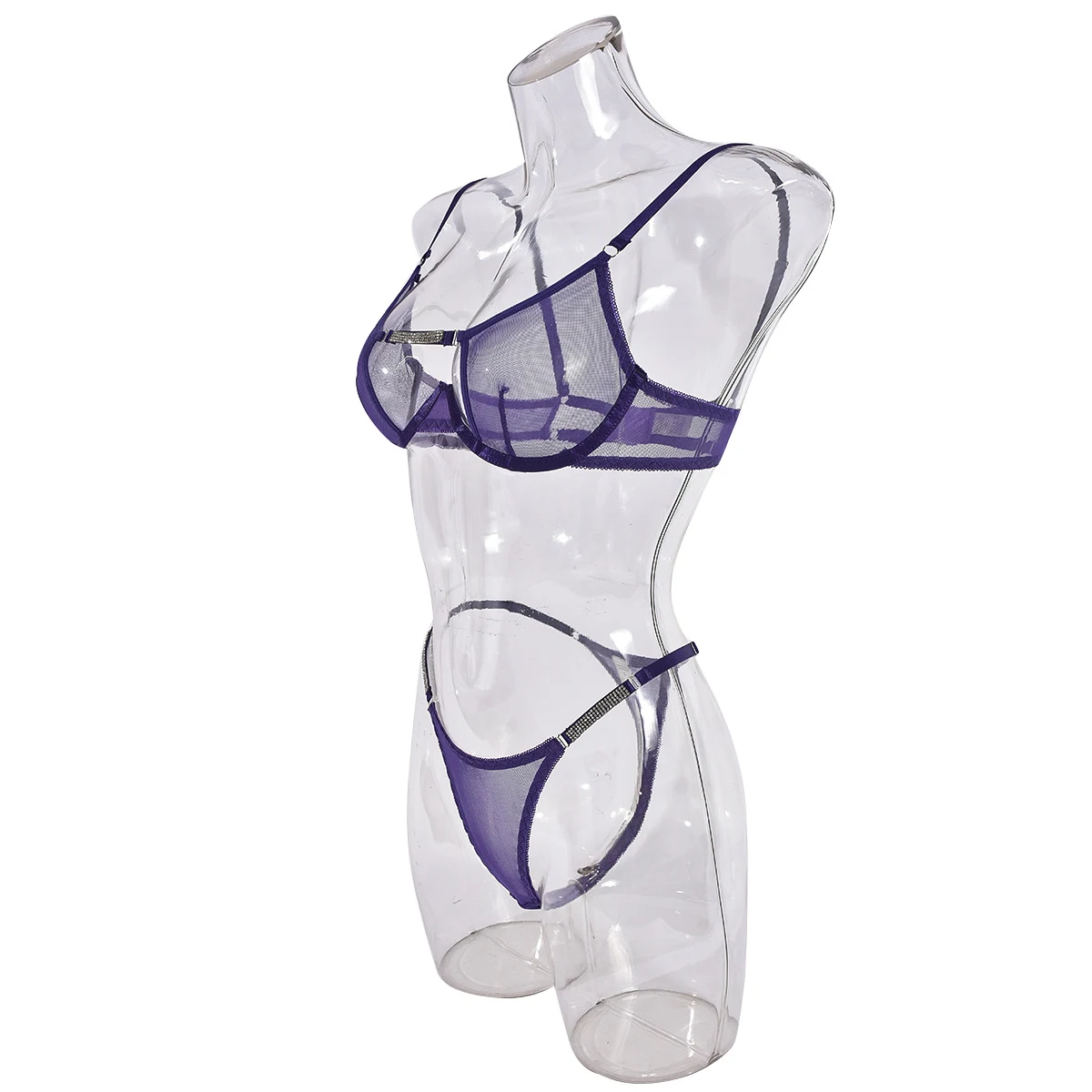 Title 9, Steel Ring Mesh Hot Drilling Sexy Underwear