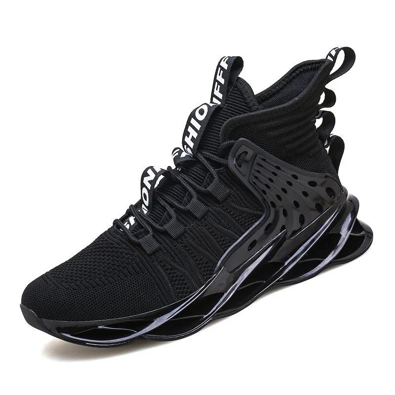 Title 7, Tênis masculino de cano médio Flyknit respiráve...