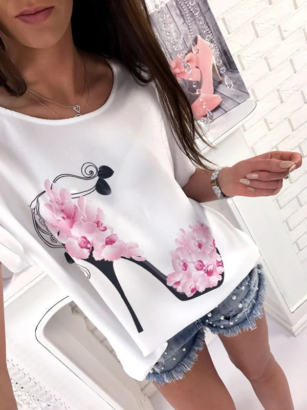 Title 5, Camiseta feminina europeia e americana de salto...