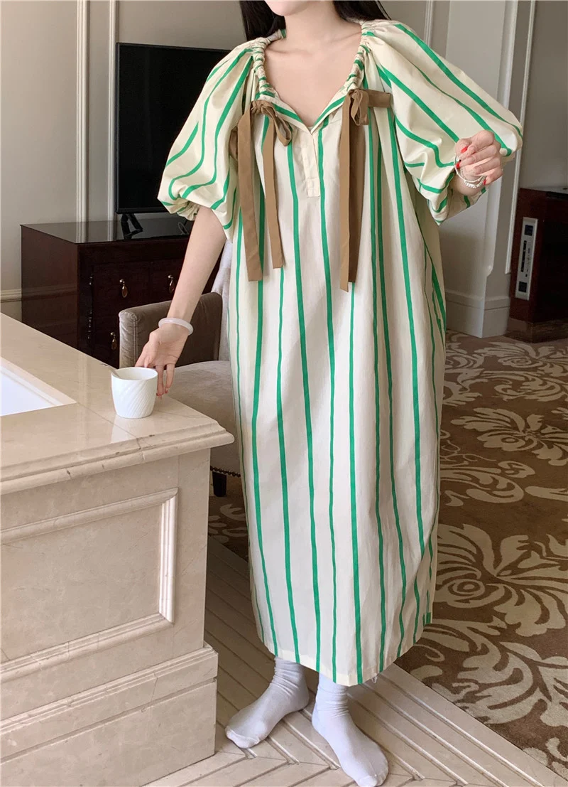 Title 13, Womens Fashion Striped Loose Casual Contrast C...