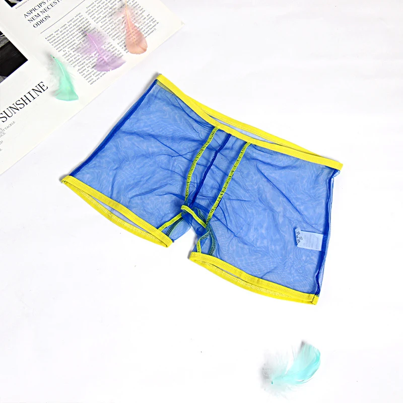 Title 6, Mens see through breathable mesh solid color b...