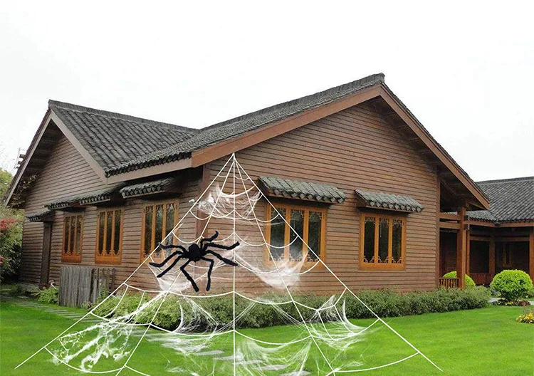 Title 6, Halloween Spider Web Decoration Props. Create a...