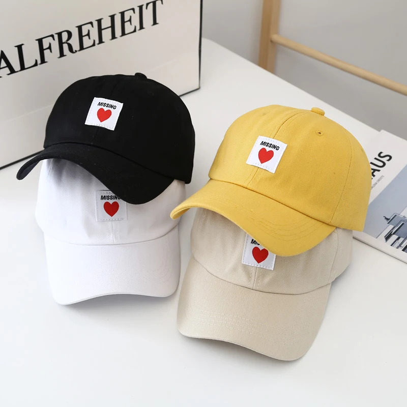 Title 2, Fashion Love Patch Curved Brim Baseball Hat, of...