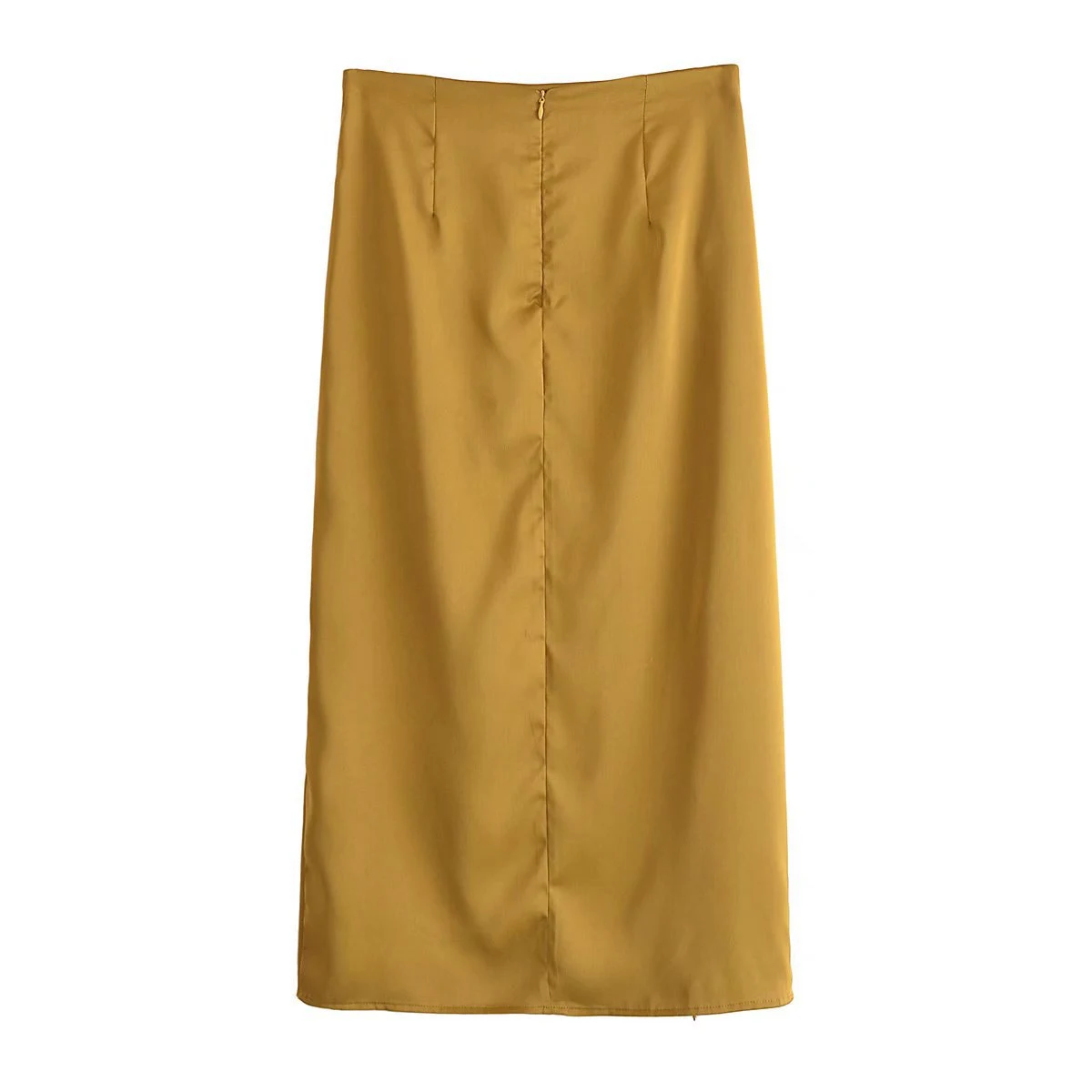 Women's Fashion High Waist Pleated Irregular Skirt Stylish & Comfortable Versatile Design Perfect for Work or Play Flatt — photo 2