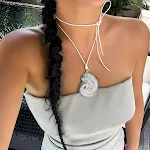 Colar feminino estilo férias com concha, acessório elegante para praia, ideal para um visual fresco e perfeito para o verão. — foto 5