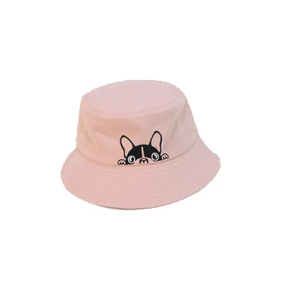 Title 6, Fashion Casual Dog Embroidered Fisherman Hat