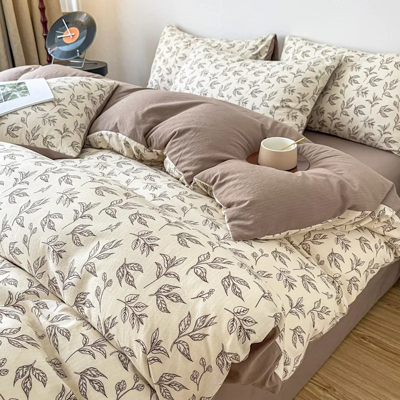 Jogo de cama infantil e materno espesso e escovado, para dormitório estudantil, três peças, macio e aconchegante. — foto 32