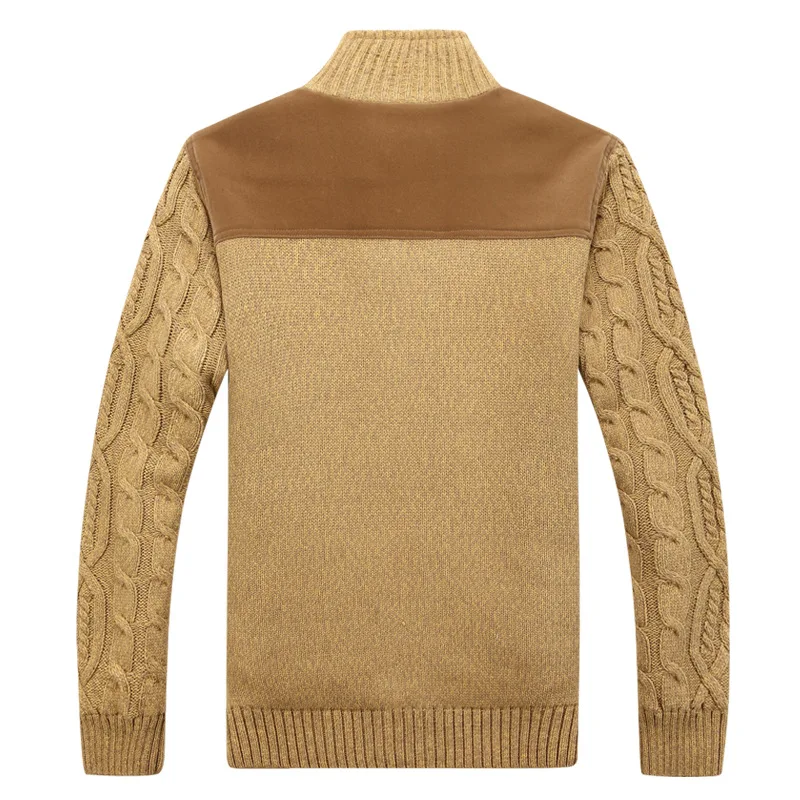 Title 4, Stand-up zipper turtleneck sweater provides war...