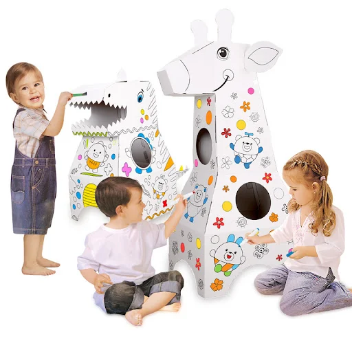 Title 1, Handmade Doodle Model Childrens Cardboard Toys...