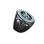 Anel Fenille Lobo Faminto Viking Nórdico. Design ousado, aço inoxidável resistente. Único, perfeito para amantes da mitologia e estilo viking. — foto 3
