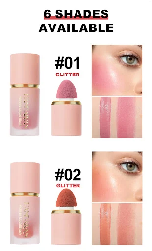 Title 1, Liquid Blush Facial Makeup, Matte Finish, Unive...