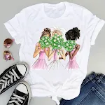 Dames T-shirts met kattenprint, perfect voor vriendinnen en meisjes. Comfortabele tops met leuke designs, ideaal voor elke dag. — foto 9