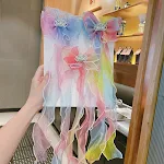Tiara Infantil para Rabo de Cavalo Laço de Gelo e Neve Fita para Cabelo com Laço Acessório Fofo e Fresco Ideal para Crianças — foto 3
