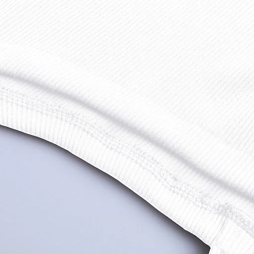 Title 6, Long Sleeve Solid Color Rib Fabric Shoulder-bar...