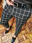 Black and white plaid