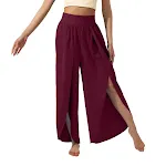 Calça legging de yoga feminina, cintura alta, fenda e efeito emagrecedor. Moda e versatilidade para um visual elegante e confortável. — foto 3