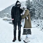 Waterdichte, antislip sneeuwlaarzen voor outdoor wandelingen. Perfect voor winterse avonturen, houdt je voeten warm, droog en veilig in de sneeuw. — foto 1