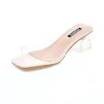 New Transparent Belt Thick Heel Sandals Women, stylish and comfortable sandals, perfect for adding a touch of elegance t — photo 3