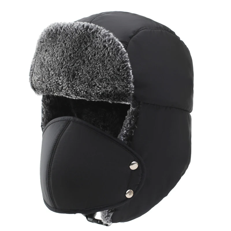 Chapéu Lei Feng de inverno à prova de vento e neve, masculino e feminino. Mantenha-se aquecido e protegido do frio com este gorro estiloso. — foto 2