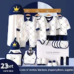 Newborn Gift Box met kleding voor baby's van pure katoen. Zachte en ademende kleding voor de gevoelige huid van uw baby. — foto 6