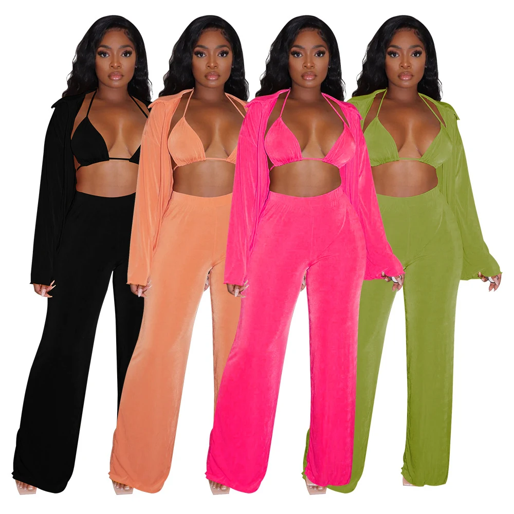 Title 3, Womens Fashion Casual Long Sleeve Bikini Wide ...