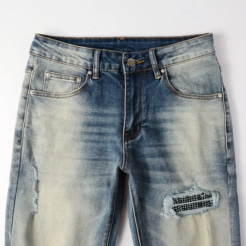 Title 15, American High Street Mens Jeans Hole Patch