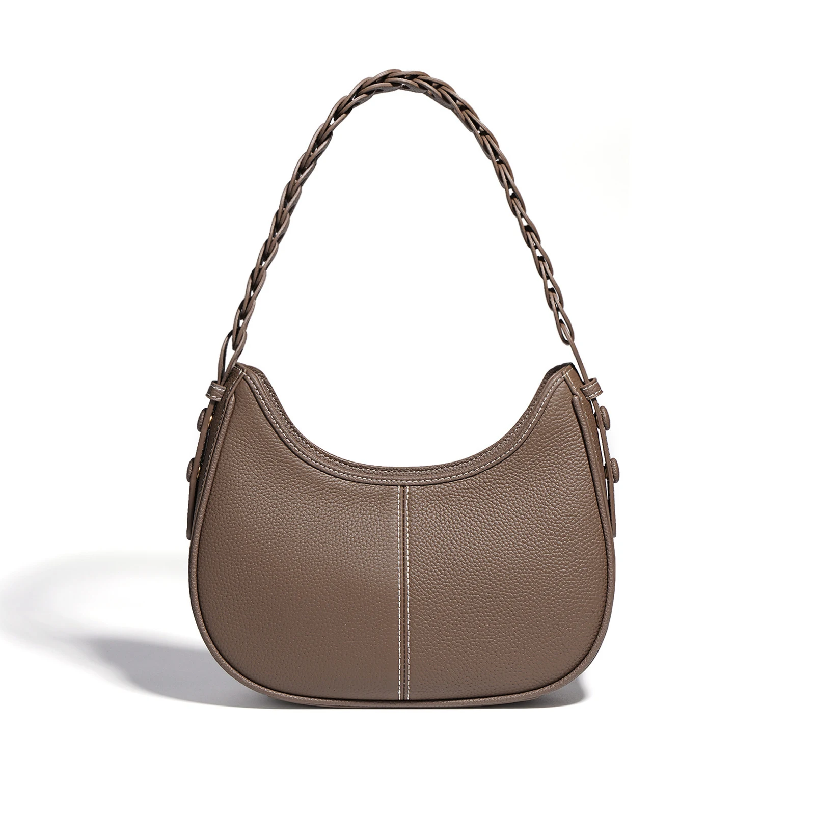 Title 4, Litchi Grain Top Layer Cowhide Leather Single S...