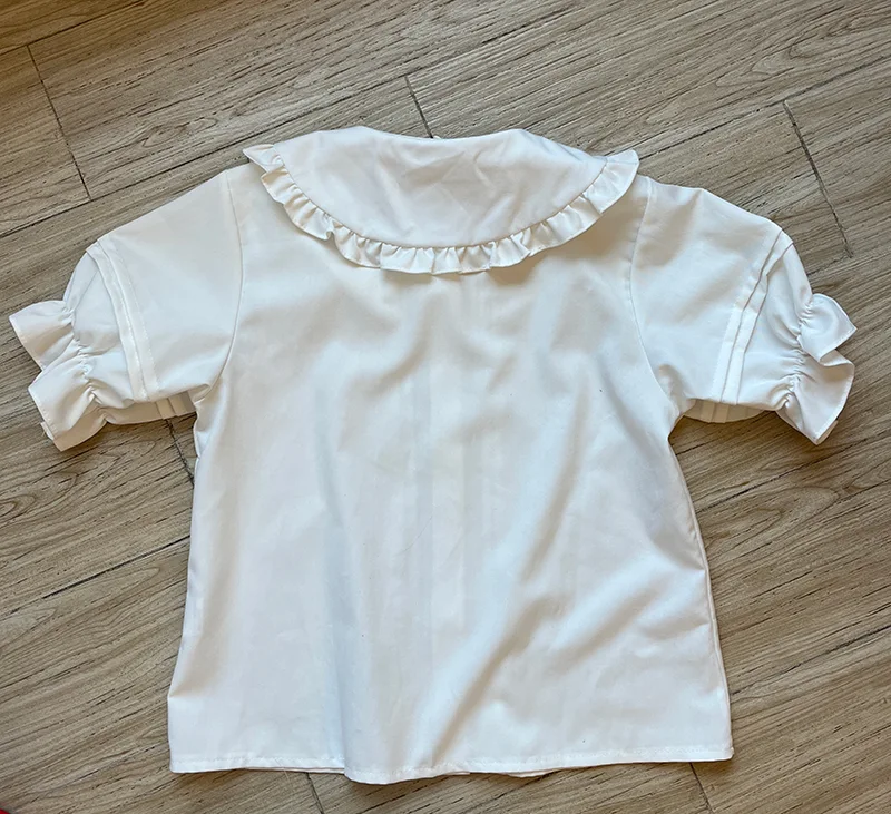 Title 2, Basic Short-sleeved Shirt With Fungus Edge And ...