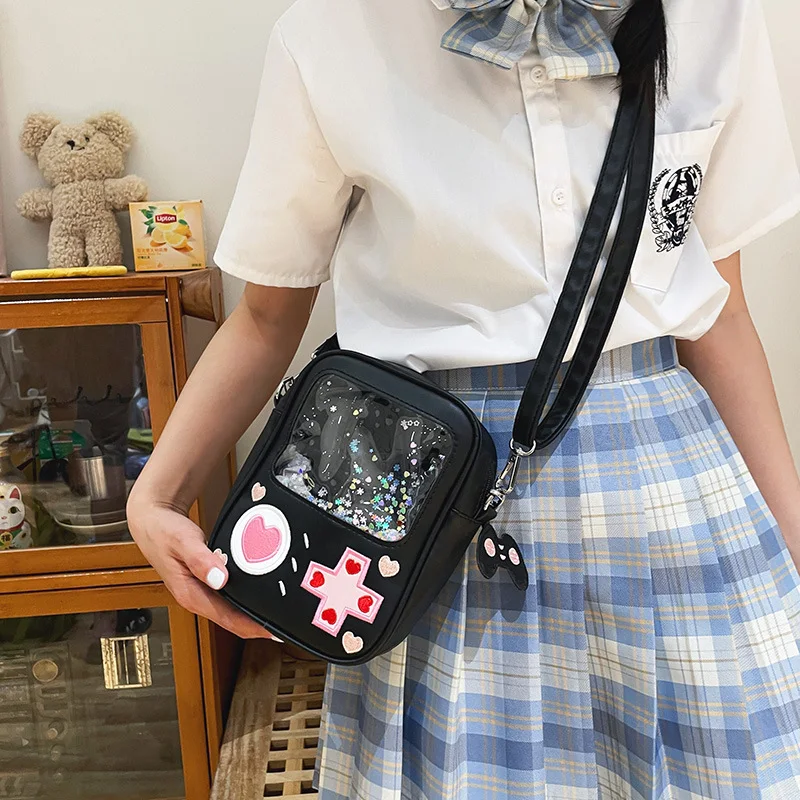 Máquina de Simulação de Personalidade Bolsa Transparente de Desenho Animado Feminina. Crie visuais únicos e expresse sua personalidade com estilo e diversão. — foto 10