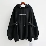 Jaqueta com capuz e cintura solta de comprimento médio, para conforto e estilo. Ideal para um visual casual e descontraído no dia a dia. — foto 6