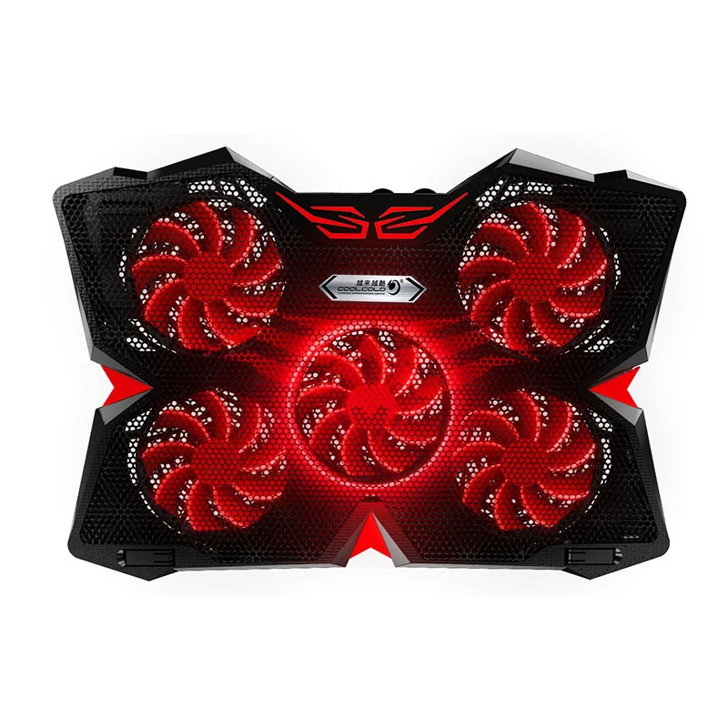 New Arrival 5 LED Fans Laptop Cooler Cooling Pad provides powerful and quiet cooling. Improve laptop performance and pre — photo 2